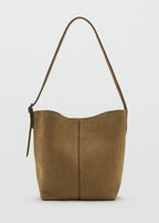 Leather Bucket Bag Tobacco Brown