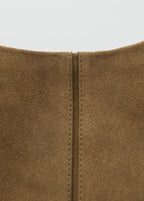 Leather Bucket Bag Tobacco Brown