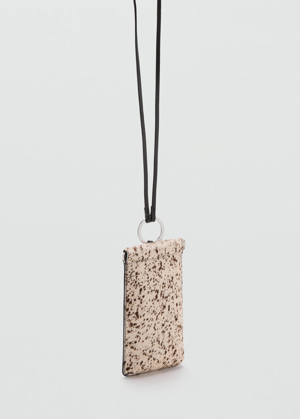 Leather And Fur Mobile Phone Case Brown