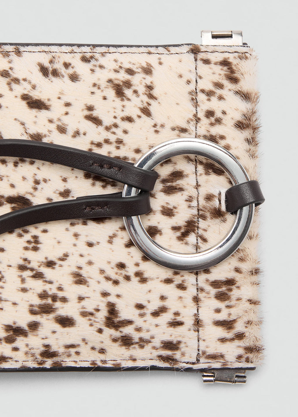 Leather And Fur Mobile Phone Case Brown