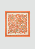 Leaf Print Scarf Orange