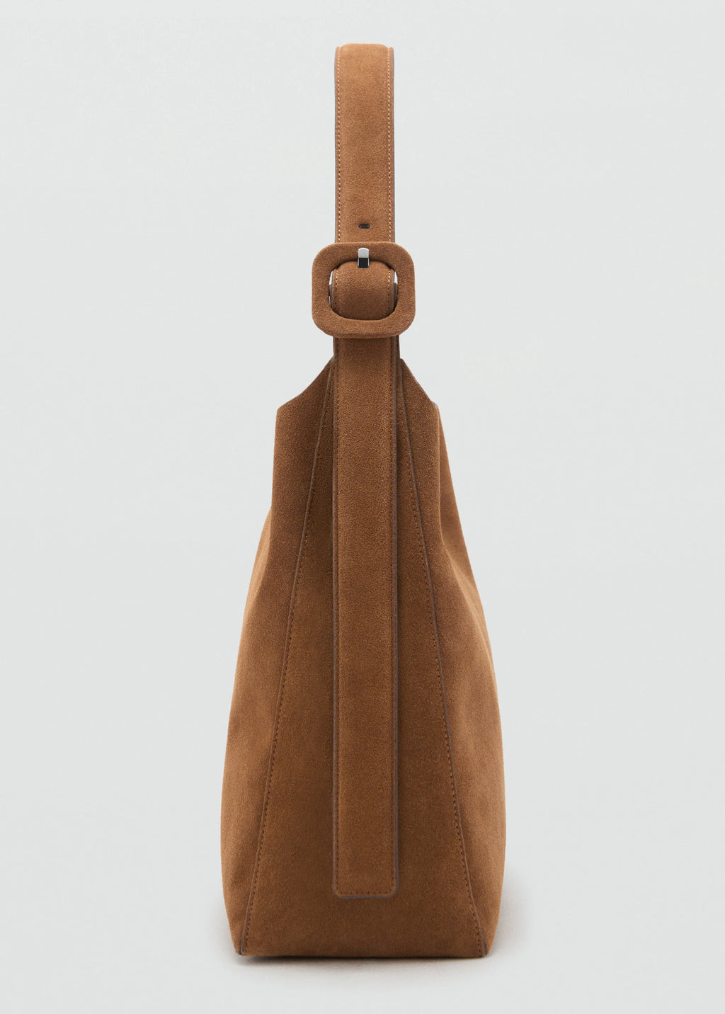 Large Suede Leather Shopper Bag Leather