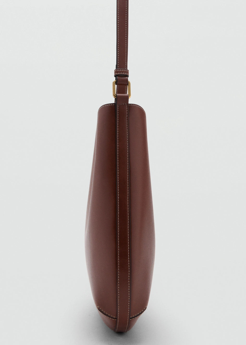 Large Oval Shoulder Bag Leather