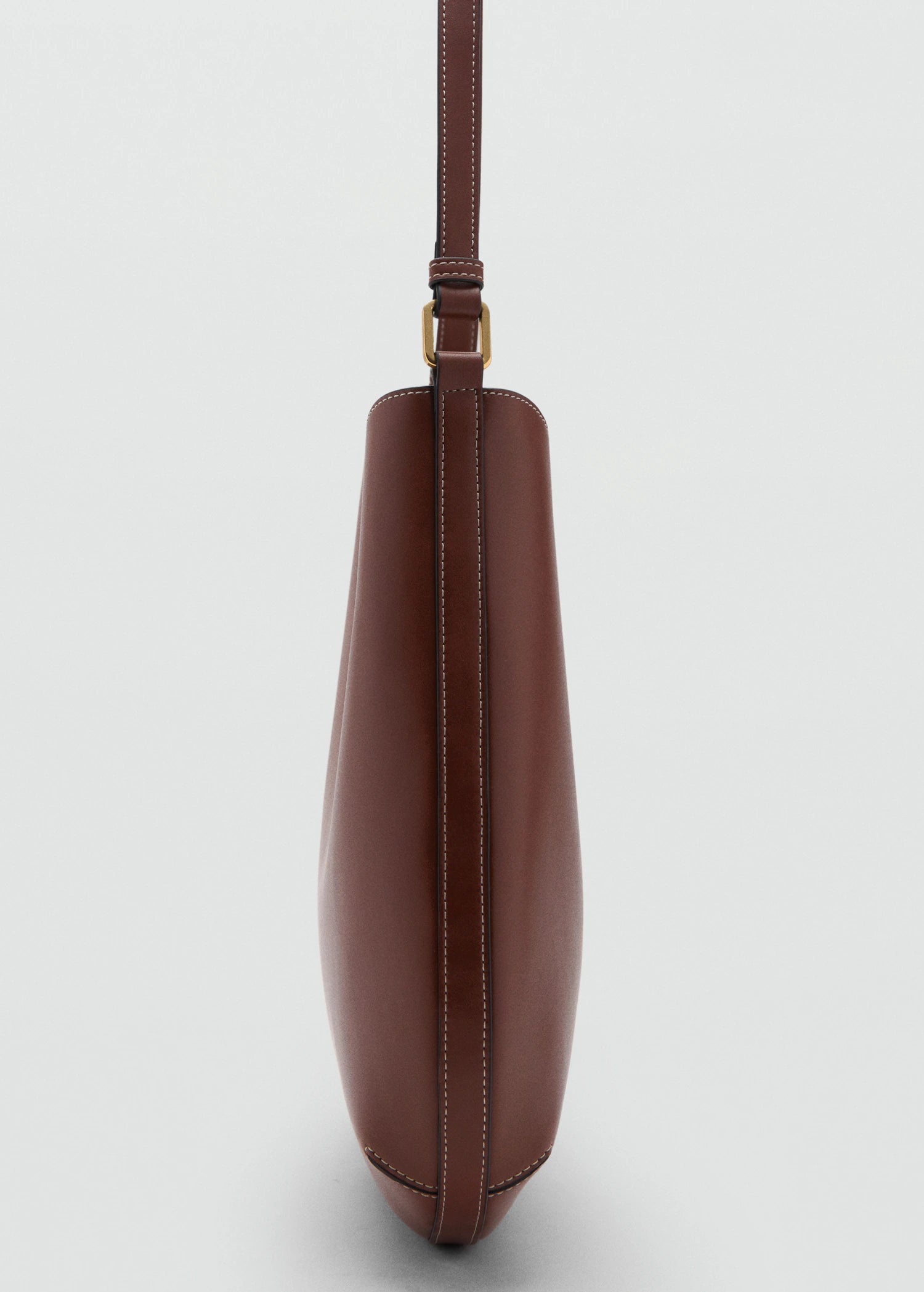 Large Oval Shoulder Bag Leather