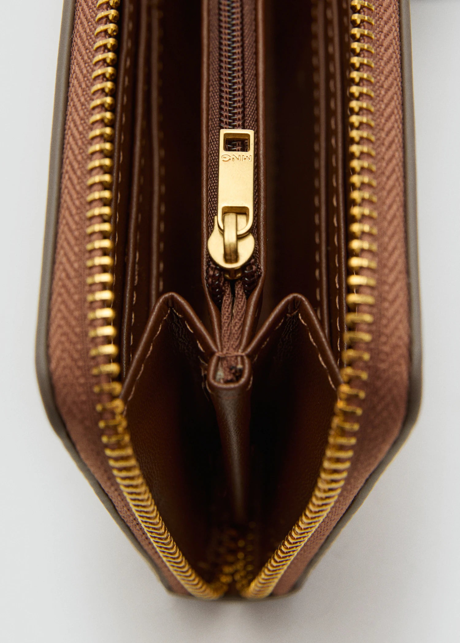 Large Jacquard Wallet With Logo Chocolate