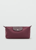 Large Combined Nylon Toiletry Bag Burgundy