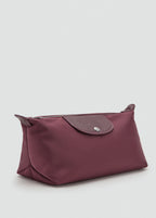 Large Combined Nylon Toiletry Bag Burgundy