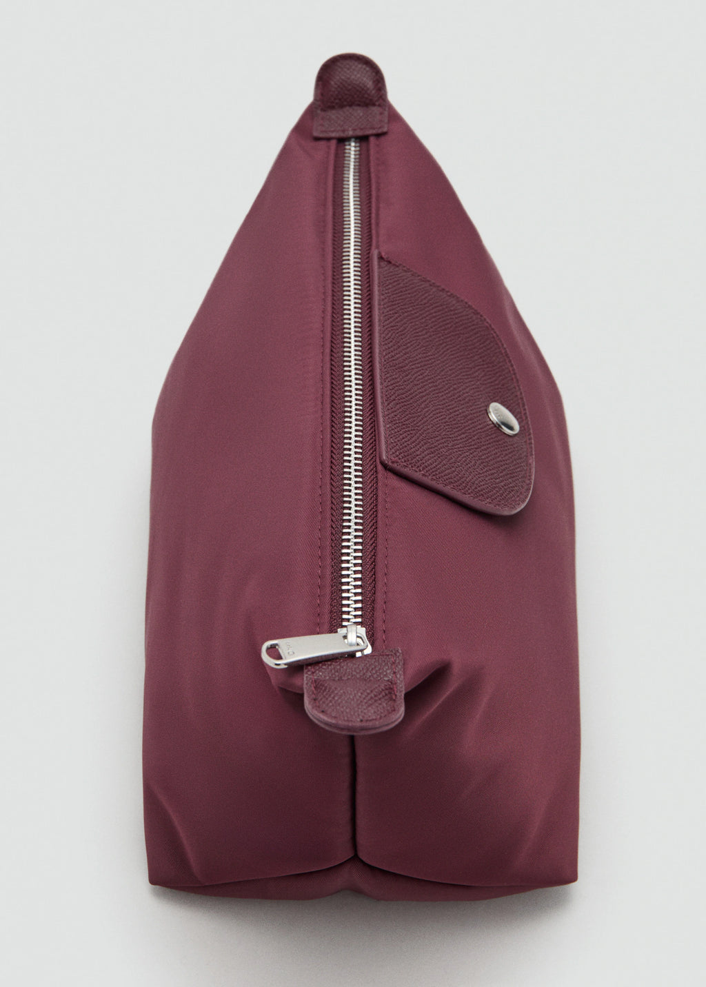 Large Combined Nylon Toiletry Bag Burgundy