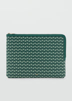 Laptop Case With Printed Logo Green