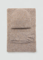 Knitted Gloves Medium Brown