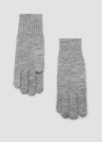 Knitted Gloves Medium Heather Grey
