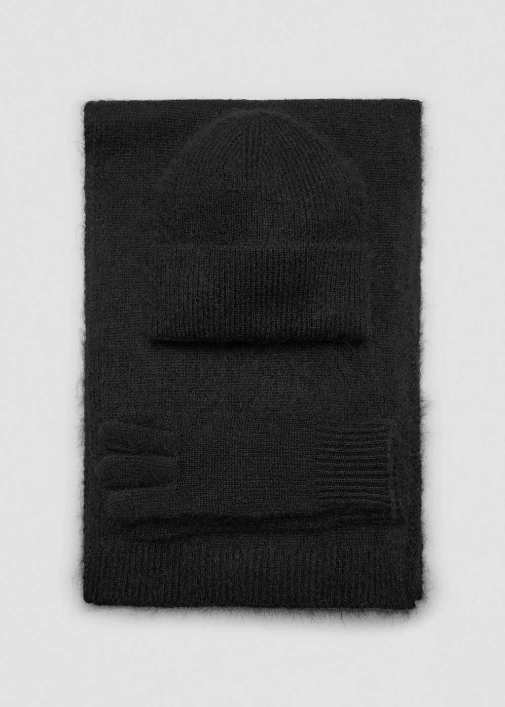 Knitted Gloves Black