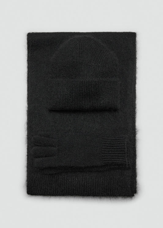 Knitted Gloves Black