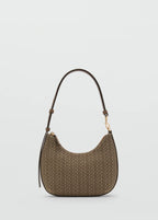 Jacquard Shoulder Bag With Logo Chocolate