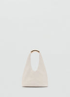 Handbag With Metal Handle Off White