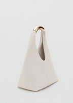 Handbag With Metal Handle Off White