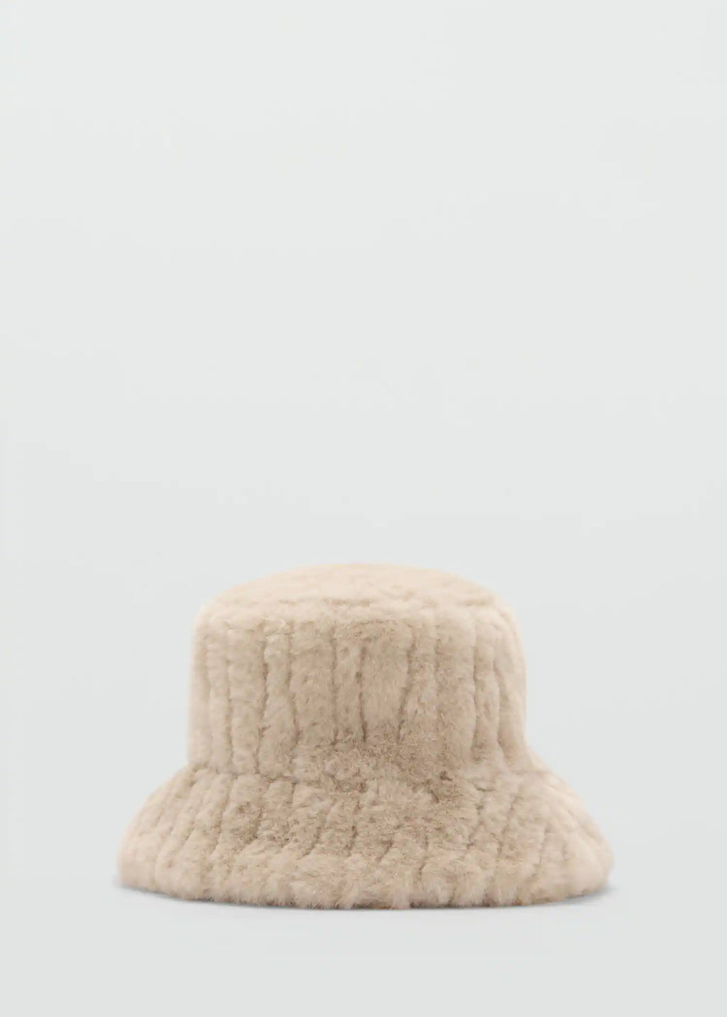 Hair Effect Bucket Hat Ecru