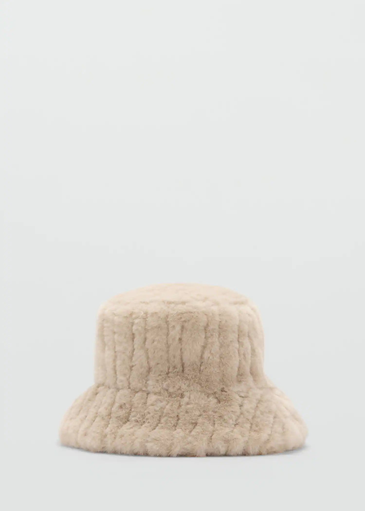 Hair Effect Bucket Hat Ecru