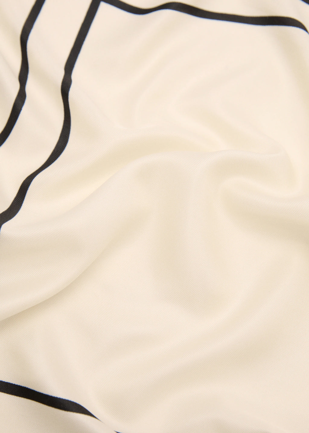 Geometric Printed Foulard Ecru