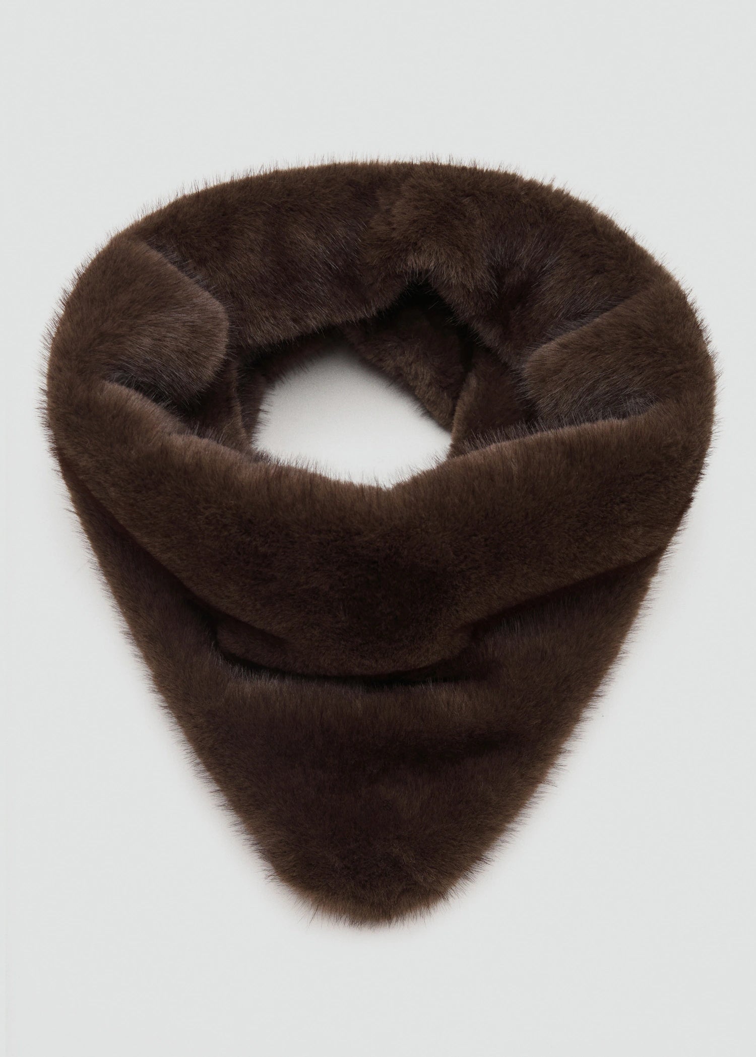 Fur Effect Snood Chocolate