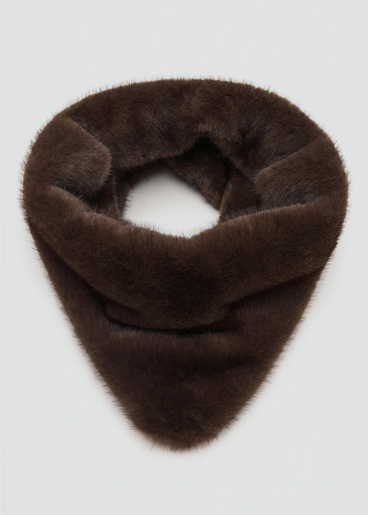 Fur Effect Snood Chocolate