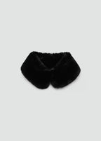 Fur Effect Scarf Black