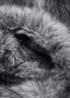 Fur Effect Scarf Grey