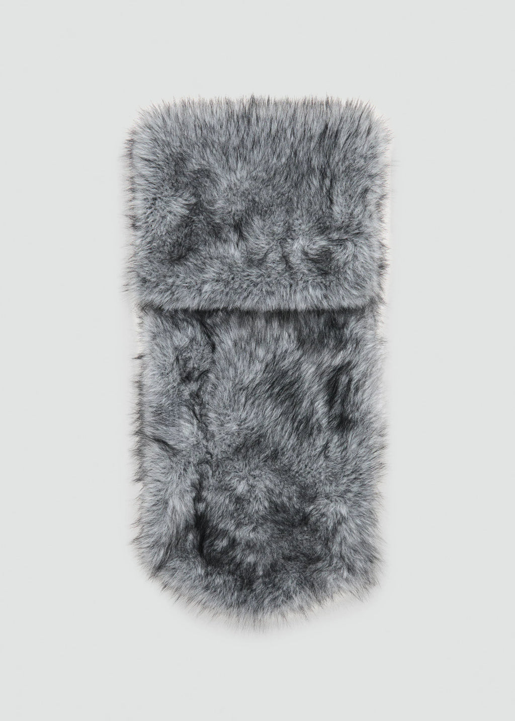 Fur Effect Scarf Grey