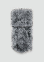 Fur Effect Scarf Grey