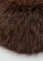 Fur Effect Hat Chocolate