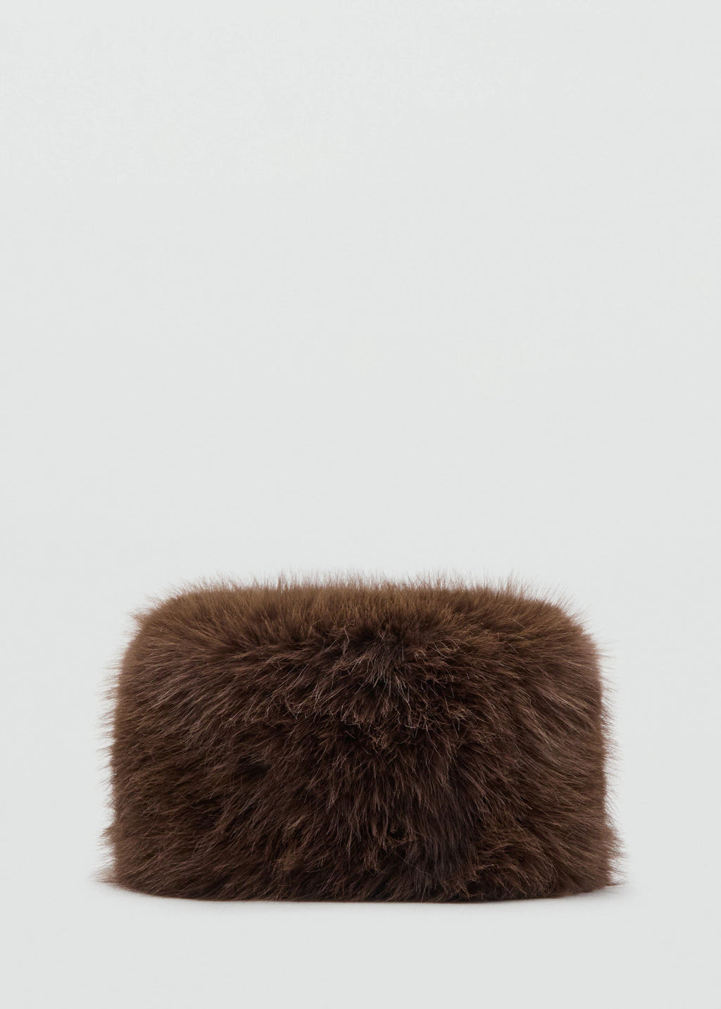 Fur Effect Hat Chocolate