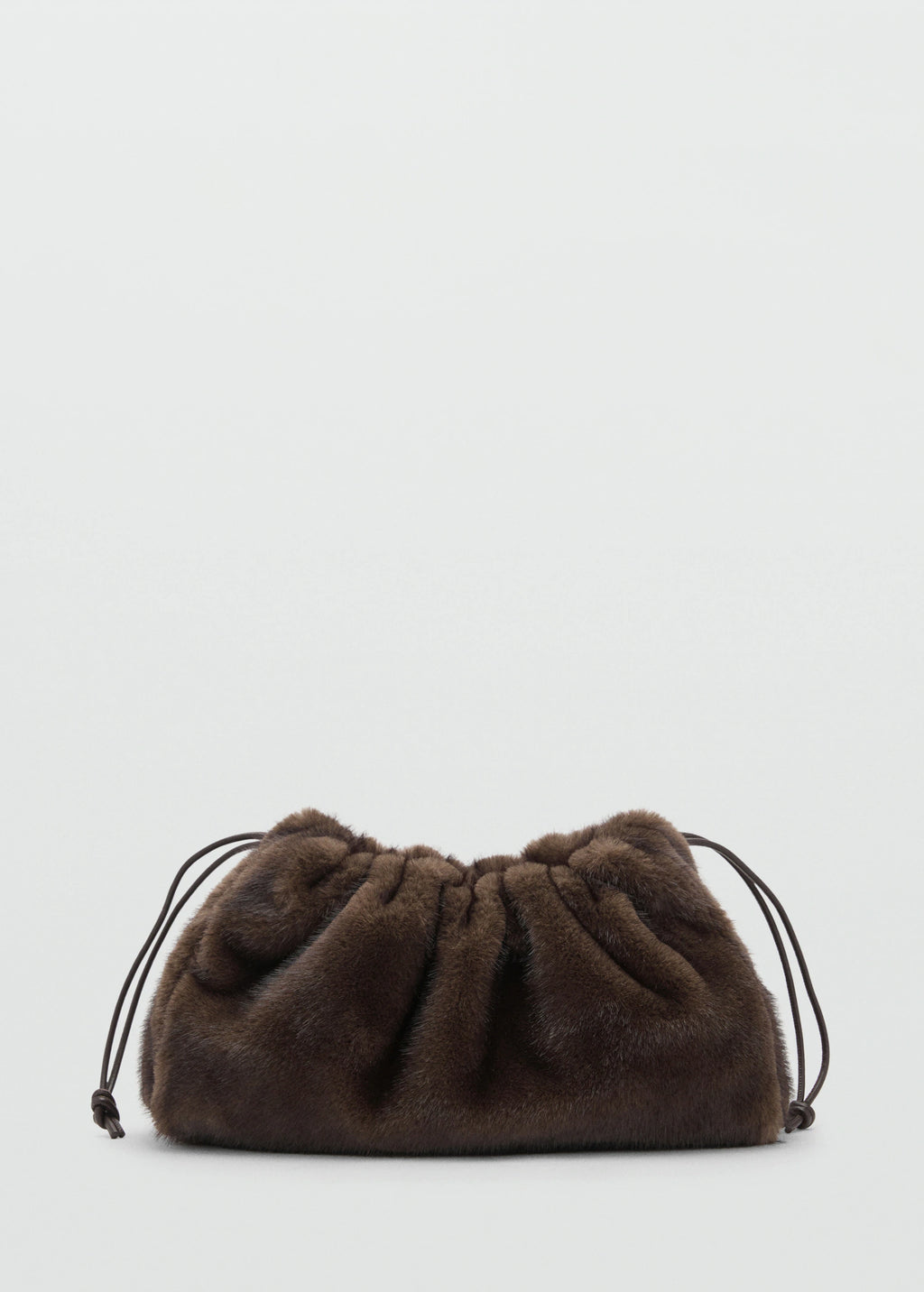 Fur Effect Handbag Chocolate