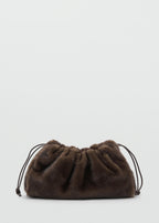 Fur Effect Handbag Chocolate