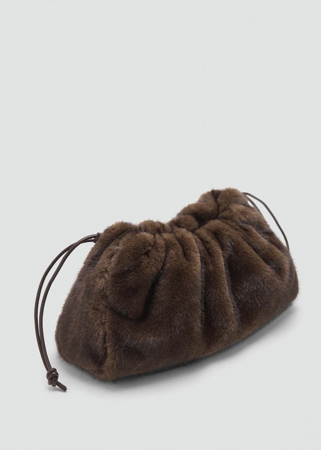 Fur Effect Handbag Chocolate