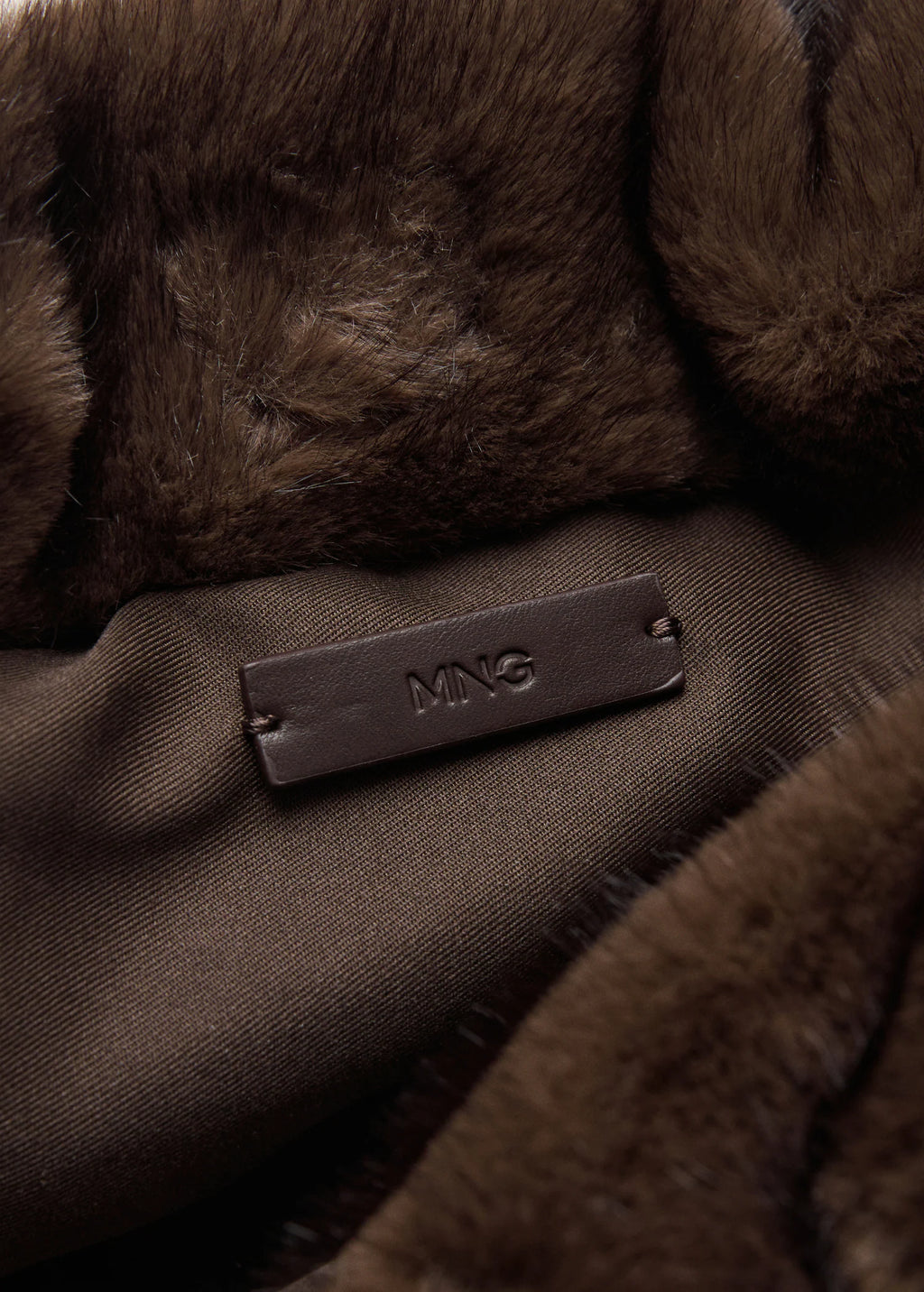 Fur Effect Handbag Chocolate