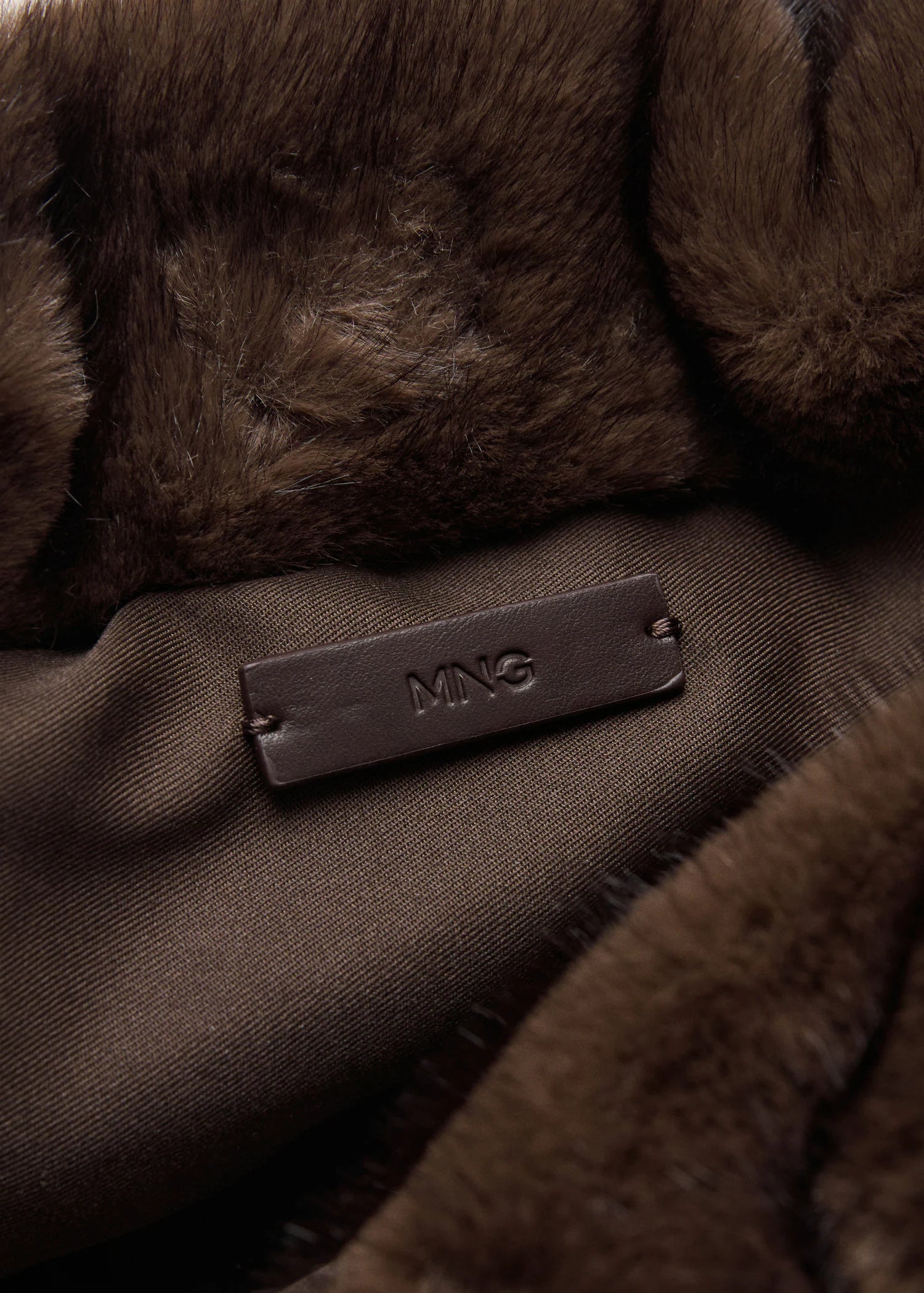 Fur Effect Handbag Chocolate