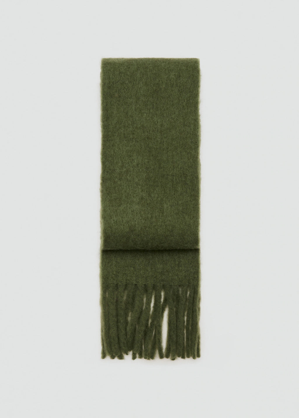 Fringed Edge Scarf Khaki