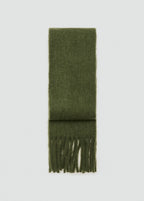 Fringed Edge Scarf Khaki