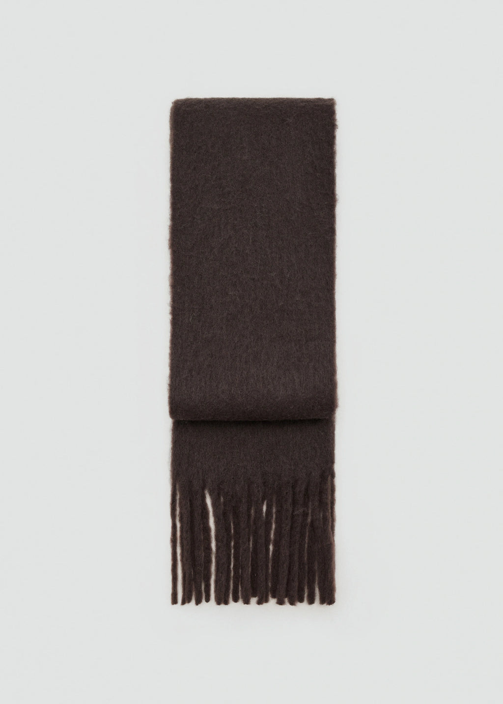 Fringed Edge Scarf Chocolate