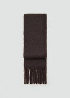 Fringed Edge Scarf Chocolate