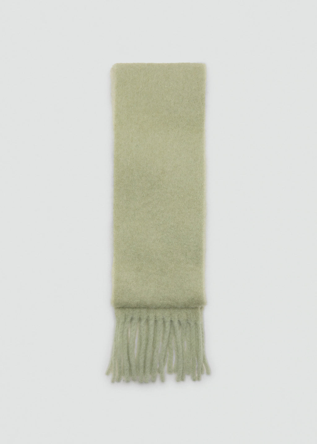 Fringed Edge Scarf Aqua Green