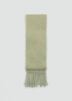 Fringed Edge Scarf Aqua Green