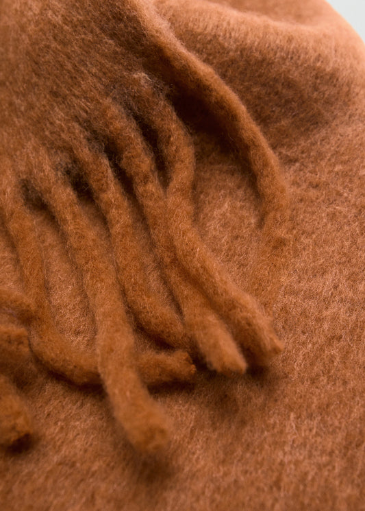 Fringed Edge Scarf Caramel