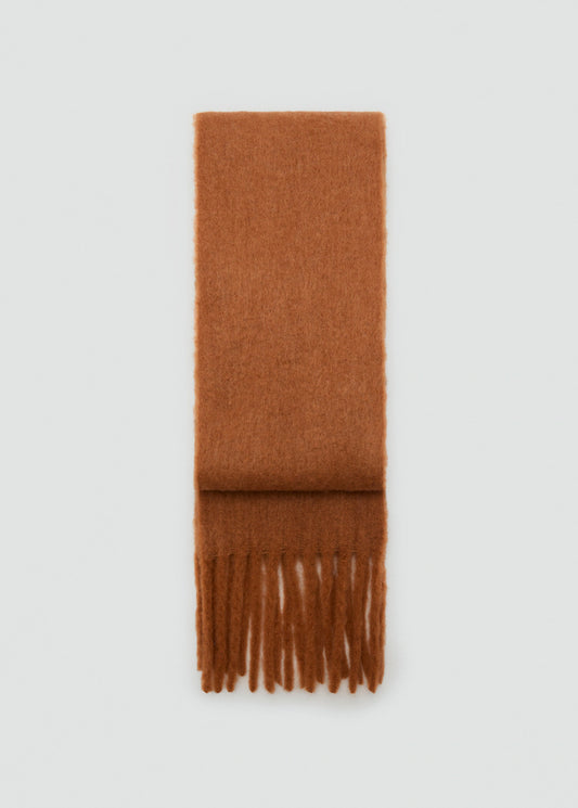 Fringed Edge Scarf Caramel