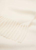Fringed Edge Scarf Ecru
