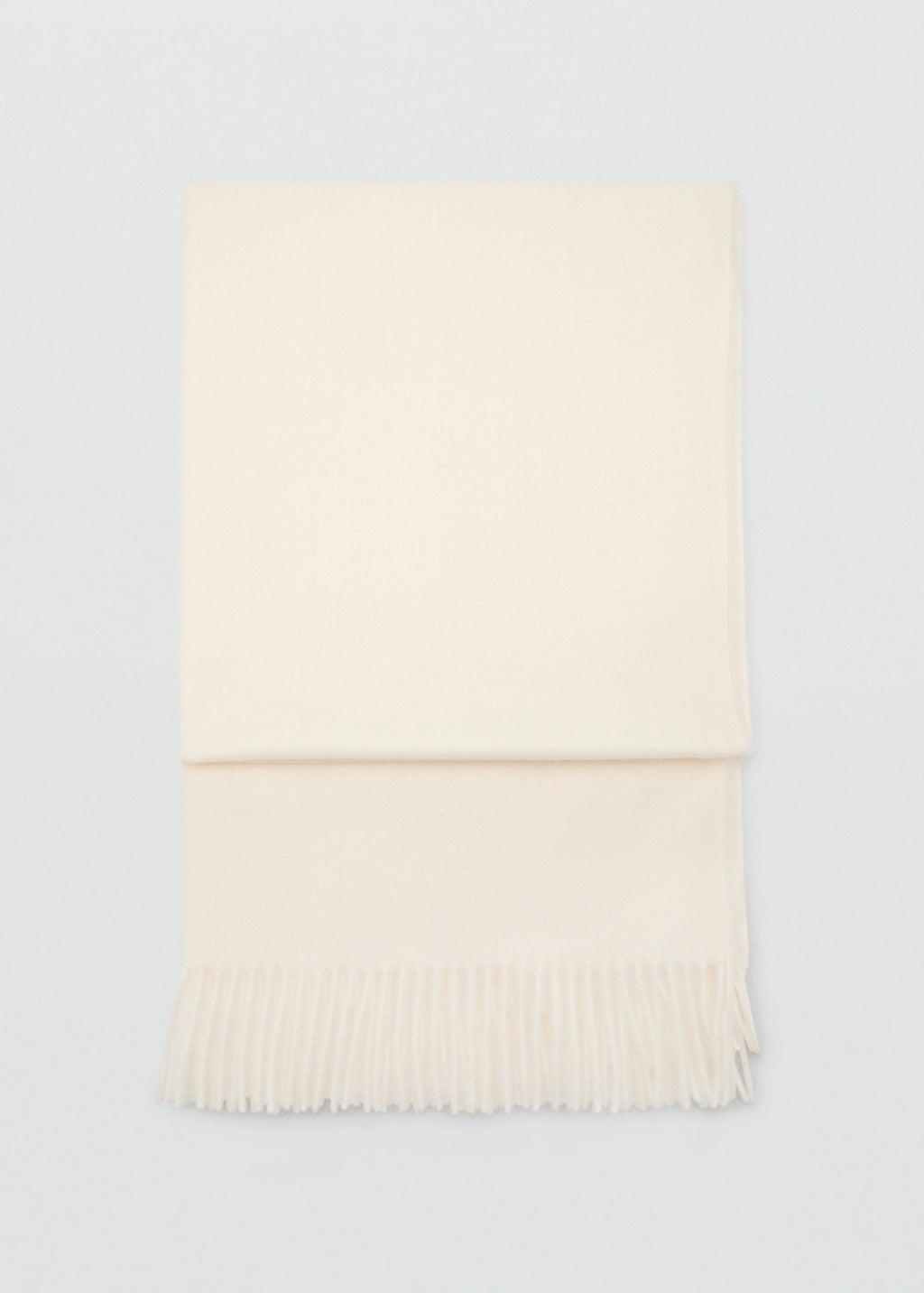 Fringed Edge Scarf Ecru