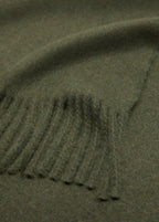 Fringed Edge Scarf Medium Green