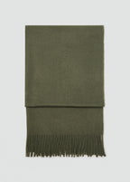 Fringed Edge Scarf Medium Green