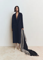 Fringed Edge Scarf Black