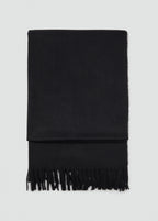 Fringed Edge Scarf Black